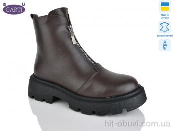 Черевики Garti 307 корич шкіра хутро