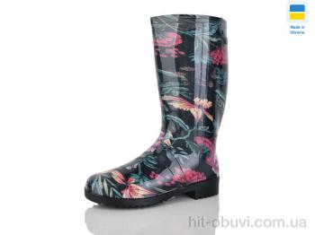 Резиновая обувь Lot Shoes Літма квітка чорний