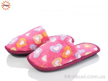 Тапки Jumay Капці жін серце кольор.-рожеві