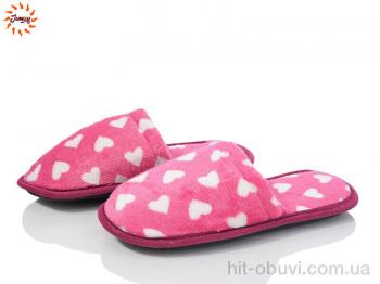 Тапки Jumay Капці жін серце рожеві