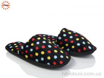 Тапки Jumay Капці жін кулька чорні