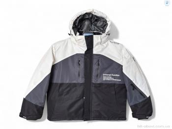 Куртка Audsa S24007-68 white-grey-black