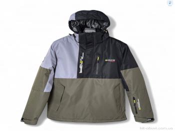 Куртка Audsa S24039-10 khaki-grey-black