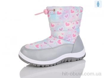 Дутики M&L  Alex13 528-2 сірий