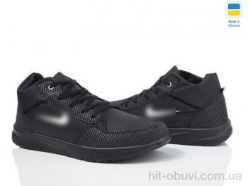 Кроссовки DeMur G201 чорний фліс зима