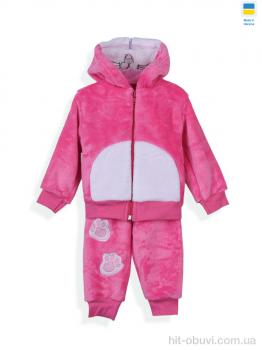 Комплекти дитячі Kir15 29183 рожевий батнік-штани