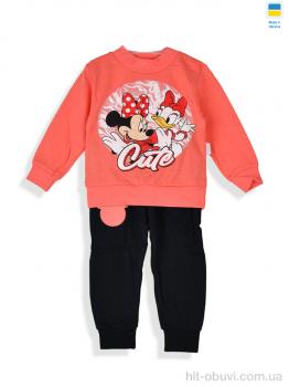 Комплекти дитячі Kir15 18526 батнік-штани рожевий