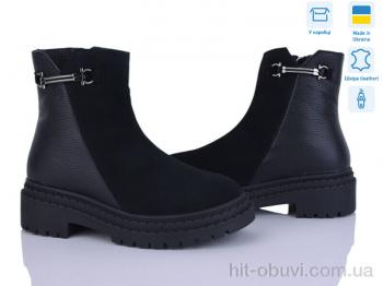 Ботинки Мрія 003 чорний к.з.