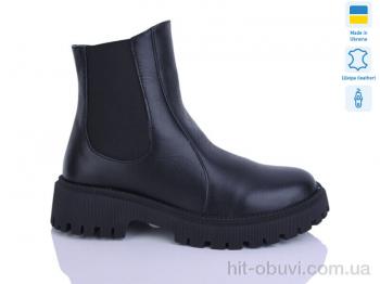 Ботинки Sali 187 чорний к. зима