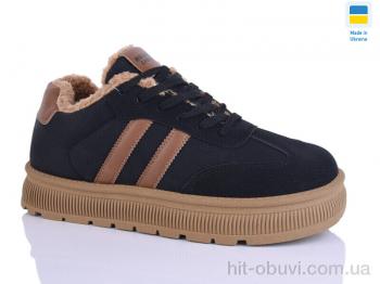 Кросівки Progress Гіпаніс 5105 чорний-коричневий