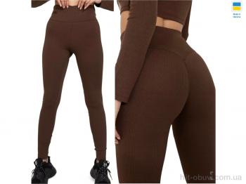 Лосини Sport style 5275 шоколадний з пушапом