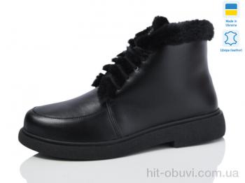 Ботинки Sali 377 чорний к. зима