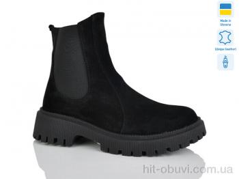 Ботинки Sali 187 чорний з. зима