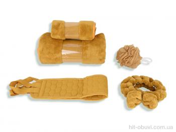 Домашній текстиль Obuvok 66332 (10297) подарунковий набір yellow (70x140+50x100)