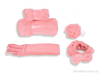 Домашній текстиль Obuvok 66332 (10297) подарунковий набір pink (70x140+50x100)