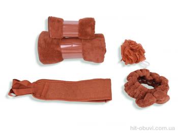 Домашній текстиль Obuvok 66332 (10297) подарунковий набір brown (70x140+50x100)