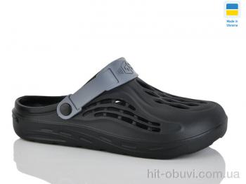 Кроксы DeMur СМ129 чор-сір.