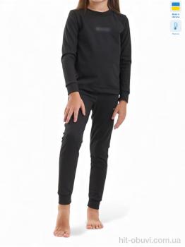 Термобелье Sport style Дитяча термо білизна дівчинка CLM чорний