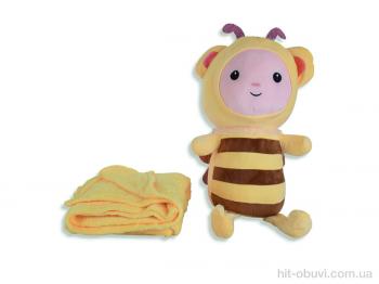 Пледы Obuvok 7503 (12121) бджола іграшка (50х20)-плед 120x160 yellow