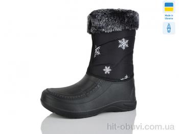 Чоботи з піни M&L Alex14 BM6 сніжинка чорний