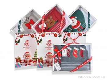 Полотенце Obuvok 89291 (12140) набір подарунковий 3шт салфетка кухня 25x50см mix