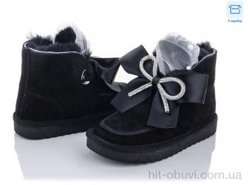 Угги КалориЯ L5655 чорний бант
