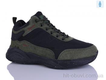 Кроссовки DeMur 3113 чорний/хакі