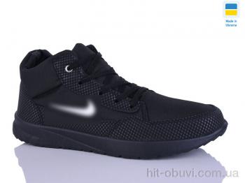 Кроссовки DeMur 1201 чорний фліс