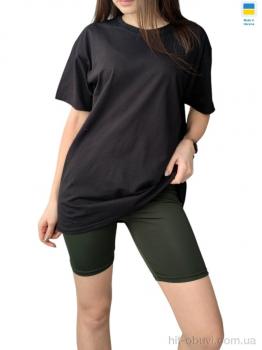 Футболка Sport style 10 жіноча чорний