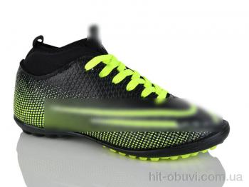 Футбольная обувь Presto 043-3 чорно-зелений