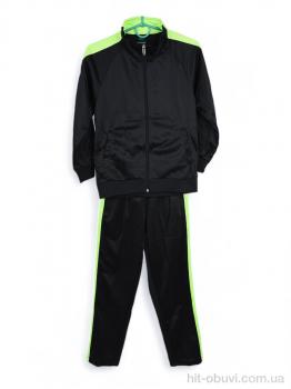 Спортивний костюм Presto 581 чорн.салат