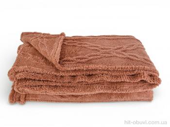 Пледы Obuvok 08998 косичка brown 200x240см