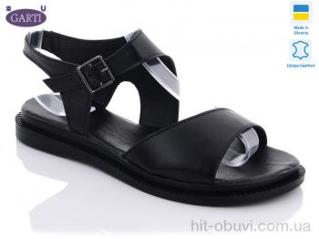 Босоніжки Garti, 138 черная кожа