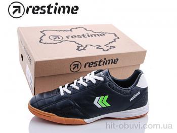 Футбольная обувь Restime DWB19888 black-white-lime