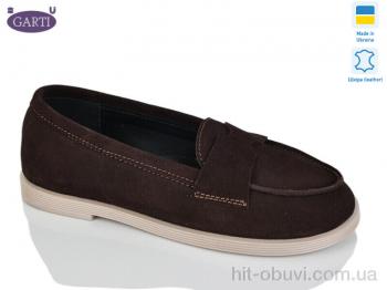 Туфлі Garti 414 корич замш