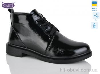 Черевики Garti 291 чорний лак