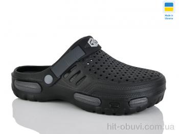 Кроксы DeMur CM118 чорний-графіт