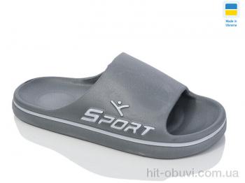 Шлепки Lot Shoes N403 т.сірий