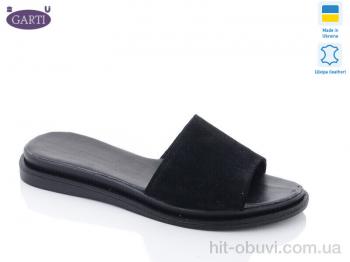 Шльопанці Garti 97 чорний замш