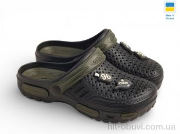 Крокси Rai shoes СД48 чорний-хакі