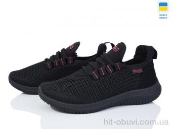 Кроссовки Paolla 5020 чорний-червоний