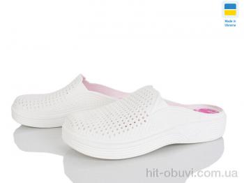 Кроксы Rai shoes Сабо жіночі білий