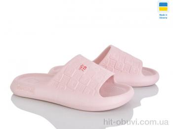 Шльопанці Rai shoes E144 пудра