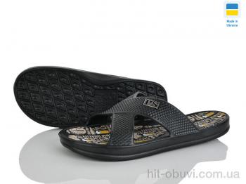 Шлепки Rai shoes E227 чорний