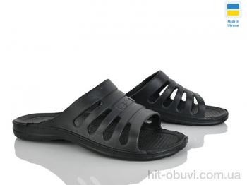 Шлепки Rai shoes Краб 207 чорний