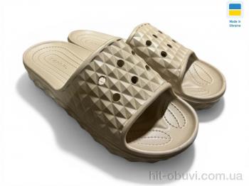 Шлепки Rai shoes 117 бежевий