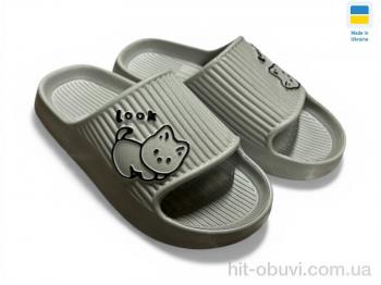 Шлепки Rai shoes 104 сірий