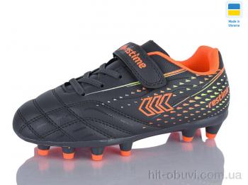 Футбольная обувь Restime DDB26713-2 d.grey-salat-orange