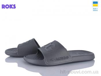 Шлепки Roks 131 т.сірий
