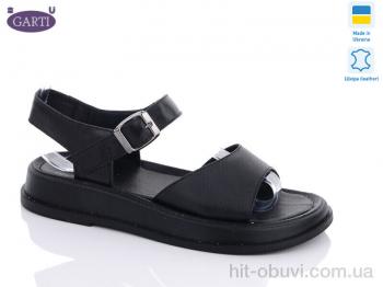Босоніжки Garti, 0140 чорн. шкіра